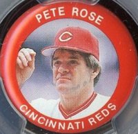 1985 Fun Food Buttons #4 Pete Rose Baseball Card