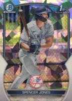 2023 Bowman Chrome Prospects #BCP139 Spencer Jones Atomic Refractor Baseball Card