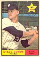 1961 Topps #348 Steve Boros Baseball Card