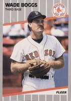 1989 Fleer Glossy #81 Wade Boggs Baseball Card