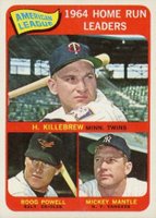 1965 Topps #3 A.L. Home Run Leaders Baseball Card