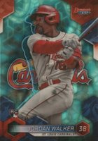 2023 Bowman's Best #65 Jordan Walker Aqua Lava Refractor Baseball Card