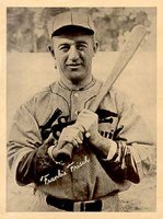 1936 Glossy Finish & Leather # Frankie Frisch Glossy Baseball Card