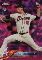 2018 Topps Chrome #66 Max Fried Pink Refractor Baseball Card