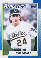 1990 Topps #527 Ron Hassey Baseball Card