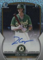 2023 Bowman Chrome Prospect Autographs #CPAZG Zack Gelof Hta Choice Baseball Card