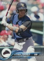 2018 Topps Pro Debut #50 Gleyber Torres Batting Baseball Card
