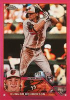 2023 Topps Chrome #2 Gunnar Henderson Magenta Refractor Baseball Card