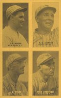1929 Exhibits Four-on-one #31 Hogan/Jackson/Lindstrom/Welsh Baseball Card