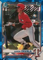 2021 Bowman Draft Chrome Sapphire Edition #BDC101 Aaron Zavala Baseball Card
