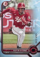 2022 Bowman Draft #BD80 Elly de La Cruz Sky Blue Baseball Card