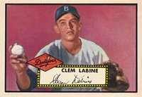1952 Topps #342 Clem Labine Baseball Card