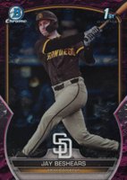 2023 Bowman Draft #BDC166 Jay Beshears Chrome-Fuchsia Lunar Baseball Card