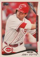 2014 Topps #19 Joey Votto No Sparkle on Helmet Baseball Card