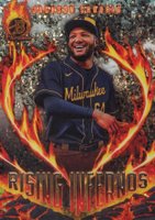 2024 Bowman Rising Infernos #RI20 Jackson Chourio Mini Diamond Baseball Card