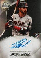 2024 Topps Chrome Black Ivory Autographs #JL Jordan Lawlar Baseball Card