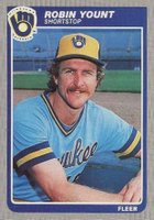 1985 Fleer #601 Robin Yount Baseball Card