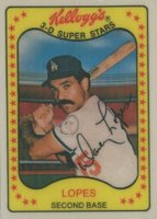 1981 Kellogg's #29 Davey Lopes Baseball Card