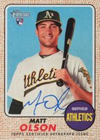 2017 Topps Heritage Real One Autographs #MO Matt Olson Baseball Card