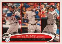 2012 Topps #239 AL Batting Avg. Leaders Baseball Card