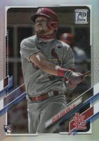2021 Topps #285 Dylan Carlson Rainbow Foil Baseball Card