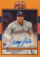 2022 Topps Brooklyn Collection Autograph #JP Jeremy Pena Orange Baseball Card