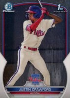 2023 Bowman Chrome Prospects #BCP3 Justin Crawford Baseball Card