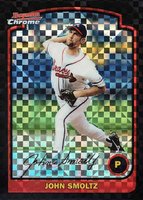2003 Bowman Chrome #30 John Smoltz Xfractor Baseball Card