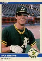 1984 Fleer Update #U-13 Bruce Bochte Baseball Card