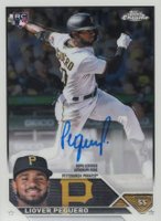 2023 Topps Chrome Rookie Autograph #RALP Liover Peguero Baseball Card