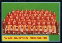 1962 Topps #175 Washington Redskins Football Card