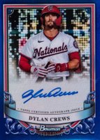 2024 Bowman Sterling Prospect Autographs #PADC Dylan Crews Blue Refractor Baseball Card