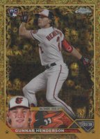2023 Topps Gilded Collection #51 Gunnar Henderson Mini Diamond Gold Etch Baseball Card