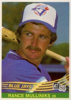 1984 Donruss #584 Rance Mulliniks Baseball Card