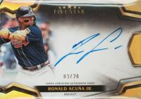 2024 Topps Five Star Five Stars Signatures #FSSRA Ronald Acuna Jr. Baseball Card