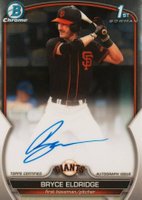 2023 Bowman Draft Chrome Prospect Autograph #CDABE Bryce Eldridge Baseball Card