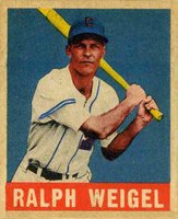 1948 Leaf #86 Ralph Weigel Baseball Card