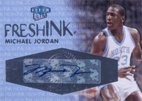 2012 Fleer Retro Ultra Fresh Ink #MJ Michael Jordan Basketball Card