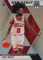 2019 Panini Mosaic #264 Coby White Silver Prizm Basketball Card