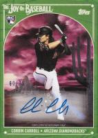 2023 Topps X Bob Ross the Joy of Baseball Autograph #67C Corbin Carroll Sap Green Baseball Card