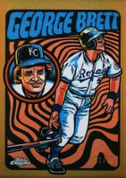 2024 Topps Chrome Ultraviolet All-Stars #UV10 George Brett Gold Refractor Baseball Card