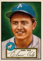 1952 Topps #34b Elmer Valo Black Back Baseball Card