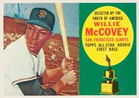 1960 Topps #316 Willie McCovey All-Star Rookie Baseball Card