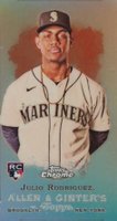 2022 Topps Allen & Ginter Chrome Rookie Design Variation Minis #RDV10 Julio Rodriguez Baseball Card