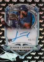 2024 Bowman Sterling Sterling Tek Autographs #STAJC Junior Caminero Baseball Card