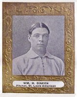 1909 Ramly # Bill Dineen Square Frame-Correct spell Dinneen Baseball Card