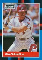1988 Leaf #124 Mike Schmidt Baseball Card
