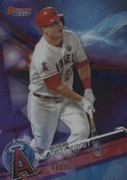 2017 Bowman's Best #25 Mike Trout Purple Refractor Baseball Card