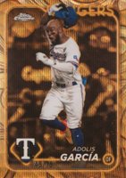 2024 Topps Gilded Collection #141 Adolis Garcia Gold Wave Baseball Card