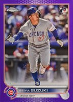 2022 Topps Chrome Update #USC115 Seiya Suzuki Purple Refractor Baseball Card